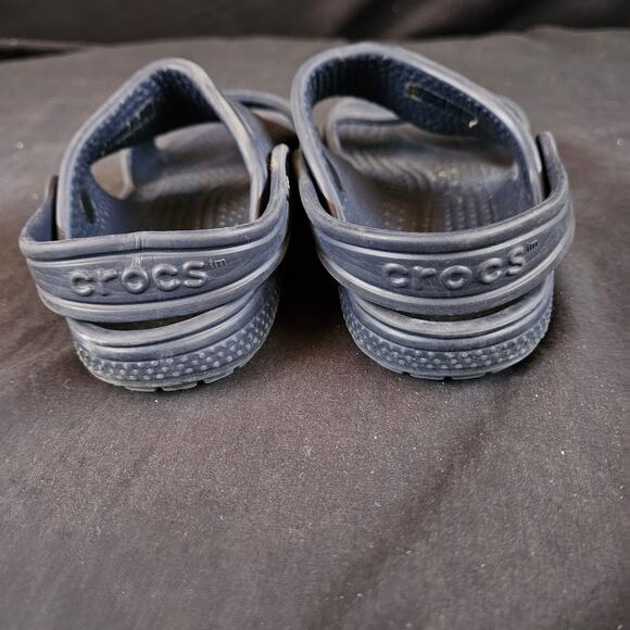 Crocs Crocband Open Toe Kids Size C11 Navy Blue Slip On Sandals Waterproof - Picture 4 of 8